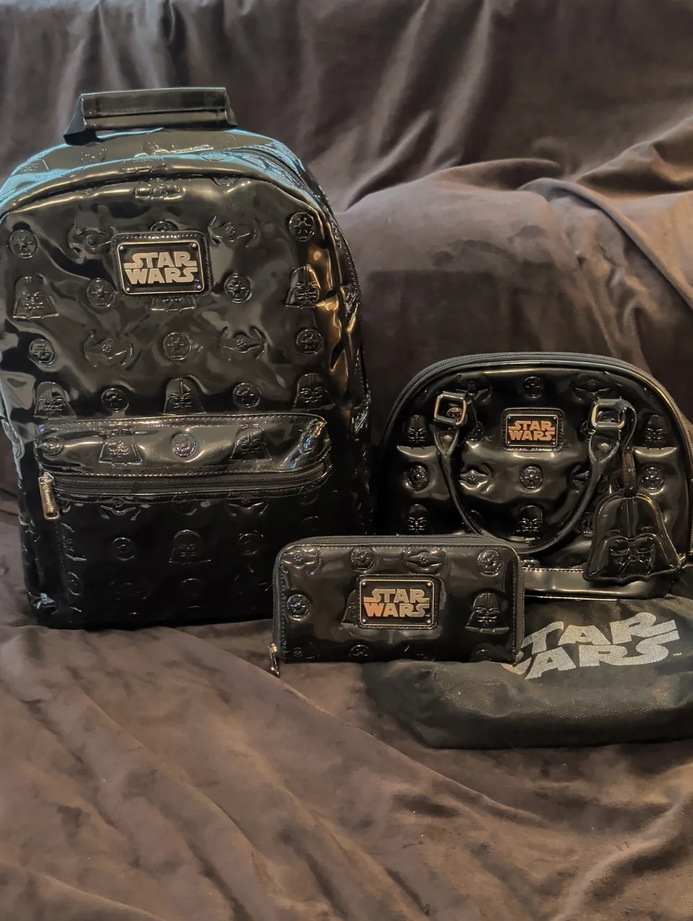 Loungefly Darth Vader Patent Leather Collection
